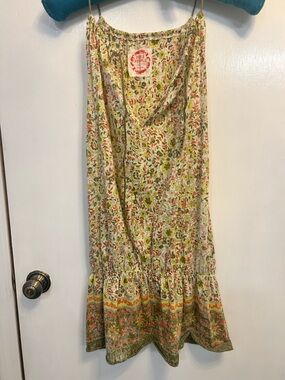 Free People Floral print dress or swim coverup XS